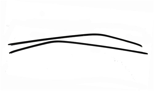 1966 - 1967 Chevelle Roof Drip Rail METAL Gutter Panels, Pair, Angle 3