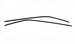 1966 - 1967 Chevelle Roof Drip Rail METAL Gutter Panels, Pair, Angle 3