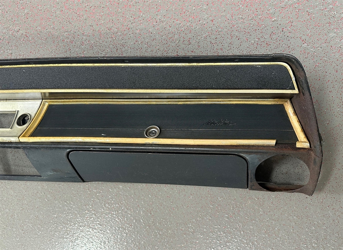 1966 Chevelle Dash Metal Frame Assembly, With AC Used GM, Angle 4