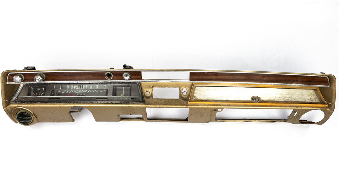 1967 Chevelle Dash Metal Frame Assembly, With Speedometer for Air Conditioning, Used GM