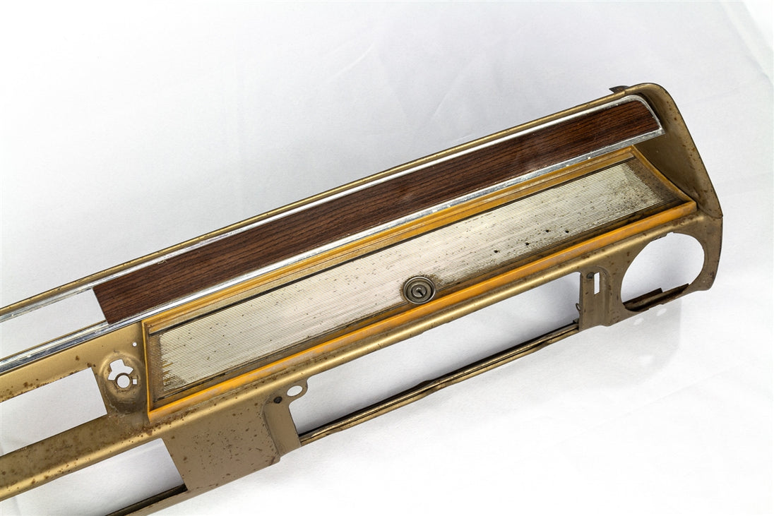 1967 Chevelle Dash Metal Frame Assembly, With Speedometer for Air Conditioning, Used GM, Angle 3