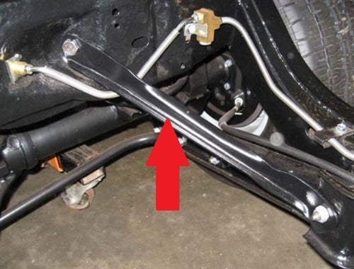 1968 - 1972 Chevelle Rear Crossmember to Frame Reinforcement Subframe Connector Braces, Pair, Angle 3