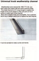 Universal Trunk Gutter Weatherstrip Repair Channel, 4 Foot Long, Angle 3
