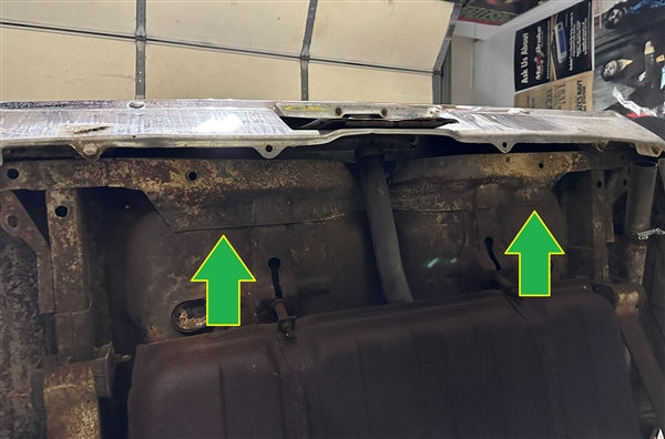 1968 - 1974 Nova Lower Rear Inner Tail Cross Rail Panel, Angle 2