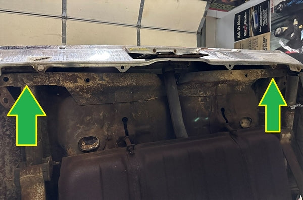 1968 - 1972 Nova Upper Rear Inner Tail Panel Cross Rail, Angle 2