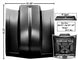 1968 - 1972 Nova Steel Cowl Induction Hood, 4 Inch Rise, Angle 2