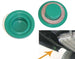 1968 - 1972 Inner Rear Quarter Drop Off Extension Green Drain Plugs with Gasket, Pair