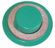 1968 - 1972 Inner Rear Quarter Drop Off Extension Green Drain Plugs with Gasket, Pair, Angle 2
