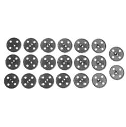 Hood Insulation Clip Set, Correct 4 Hole Round OE Style, 20 Piece Kit