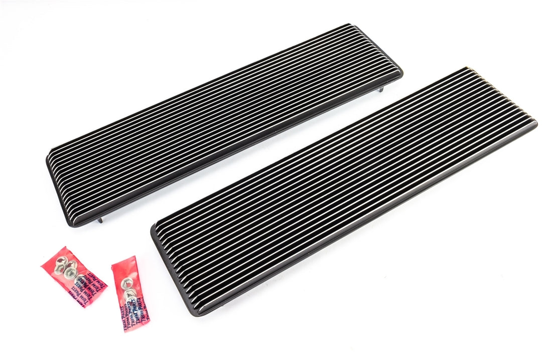 1968 - 1972 Nova Chrome Super Sport Hood Louvers, PREMIUM QUALITY PAIR