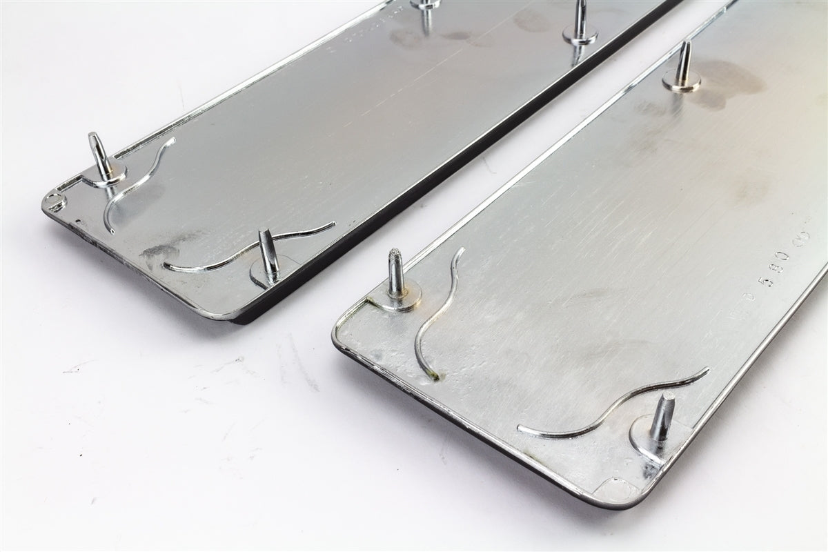 1968 - 1972 Nova Chrome Super Sport Hood Louvers, PREMIUM QUALITY PAIR, Angle 5