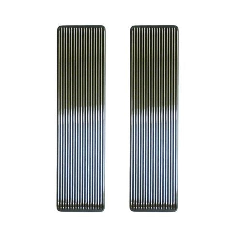 1968 - 1972 Nova SS Super Sport Chrome Hood Louvers, Budget Friendly Pair, Angle 4