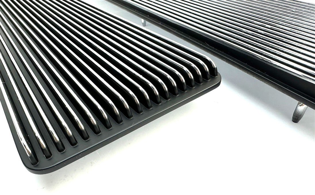 1968 - 1972 Nova SS Super Sport Chrome Hood Louvers, Budget Friendly Pair, Angle 6