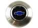 Custom Blue Bowtie Horn Cap for Wood or Comfort Grip Steering Wheel, Choose Brushed or Black Finish