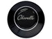 Custom Chevelle Script Horn Cap for Wood or Comfort Grip Steering Wheel, Choose Brushed or Black Finish, Angle 2