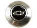 Custom Silver Bowtie Horn Cap for Wood or Comfort Grip Steering Wheel, Choose Brushed or Black Finish