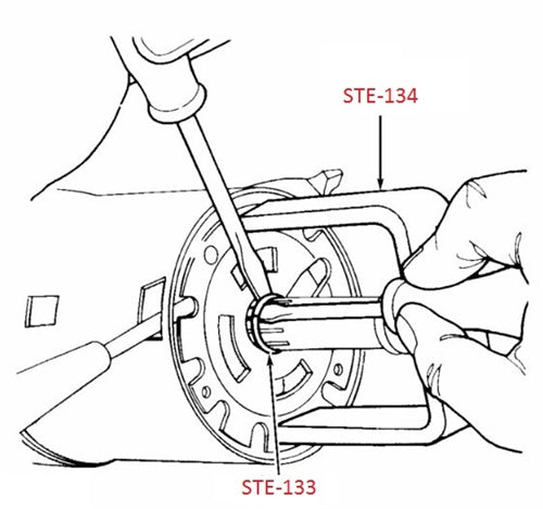 1969 - 1987 Steering Column Lock Plate Retaining Ring, Angle 3