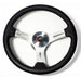 1969 - 1972 Chevelle or Nova Custom Black Leather Wrapped Steering Wheel Kit