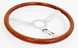 1967 - 1972 Custom Genuine Wood Steering Wheel, 14-3/4 Inch