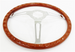 1967 - 1972 Custom Genuine Wood Steering Wheel, 14-3/4 Inch, Angle 2