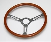 1967 - 1972 Custom Genuine Wood Steering Wheel, 14-3/4 Inch, Angle 3