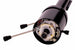 a 1967 - 1968 Chevelle IDIDIT Tilt Steering Column for Floor Shift with a Black Powder Coated Finish, Angle 4