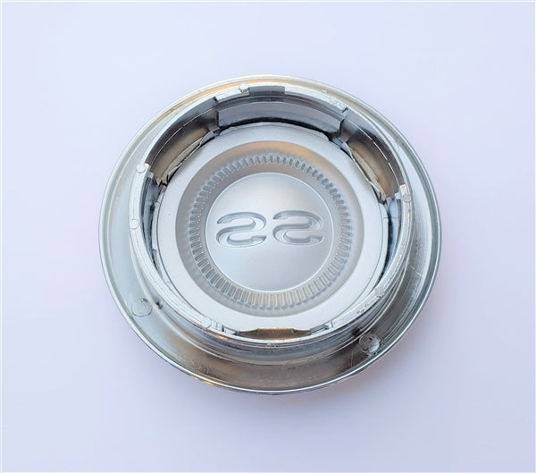 1967 Chevelle SS Horn Button, Super Sport, Fits 3 Spoke Deluxe Wheel, Angle 2