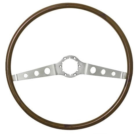 1964 - 1966 Chevelle Steering Wheel, 2 Spoke Woodgrain Wheel