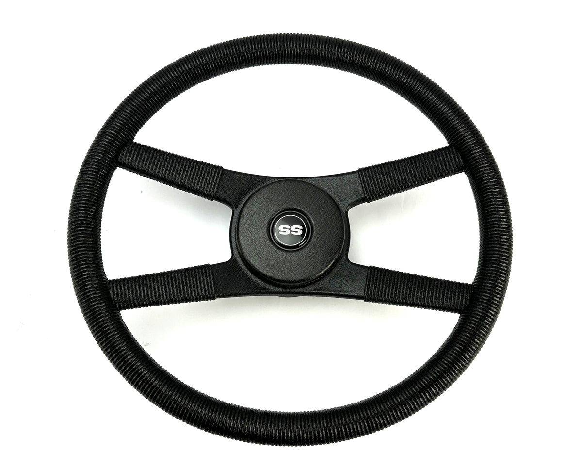 1970 - 1976 4-Bar Rope Steering Wheel Kit with SS Horn Button