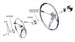 1964 - 1966 Chevelle Horn Cap Mounting Set, Deluxe Steering Wheels, Angle 2