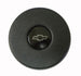 1970 - 1976 4-Bar Steering Wheel Horn Cap Button Emblem Only, Black with Gray Bowtie, 329742, Angle 2