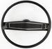 1970 Chevelle Standard Steering Wheel Kit, Black with Black Madrid Grain Shroud