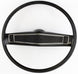 1970 Chevelle Standard Steering Wheel Kit, Black with Black Madrid Grain Shroud