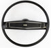 1970 Chevelle Standard Steering Wheel Kit, Black with Black Madrid Grain Shroud, Angle 2