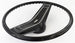 1970 Chevelle Standard Steering Wheel Kit, Black with Black Madrid Grain Shroud, Angle 3