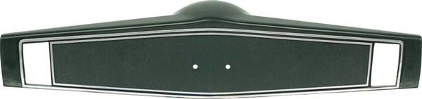1969 - 1970 Chevelle Standard Steering Wheel Horn Shroud with Hot Stamped Chrome Trim, Dark Green