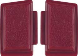 1969 - 1970 Chevelle Horn Buttons Set, Standard, Red, Pair LH and RH