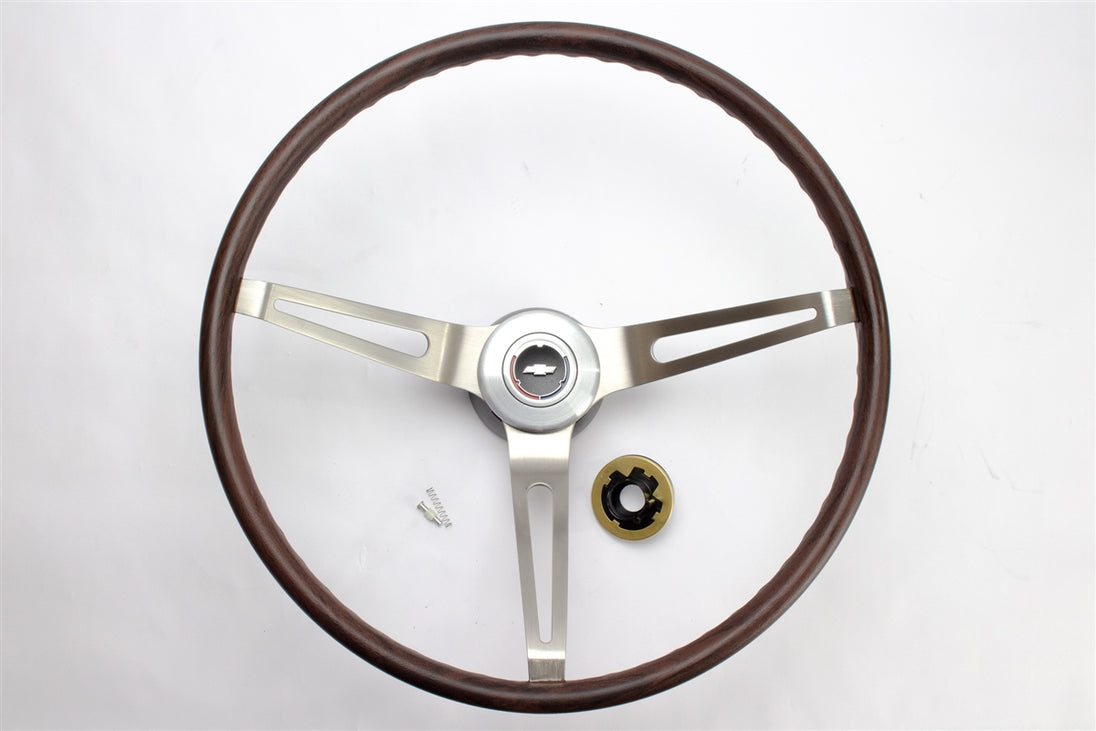1967 - 1968 Chevelle or Nova Walnut Woodgrain Steering Wheel Kit