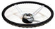 NK1 Large Comfort Grip Steering Wheel Kit, Black, Angle 2