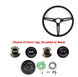 1967 - 1972 Chevelle or Nova Custom Super Sport Comfort Grip Steering Wheel Kit with SS Horn Cap Button