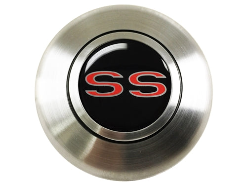 1967 - 1972 Chevelle or Nova Custom Super Sport Comfort Grip Steering Wheel Kit with SS Horn Cap Button, Angle 6