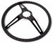 1969 - 1970 Nova Custom Black Spoke Comfort Grip Steering Wheel, Angle 4