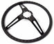 1969 - 1970 Nova Custom Black Spoke Comfort Grip Steering Wheel, Angle 4