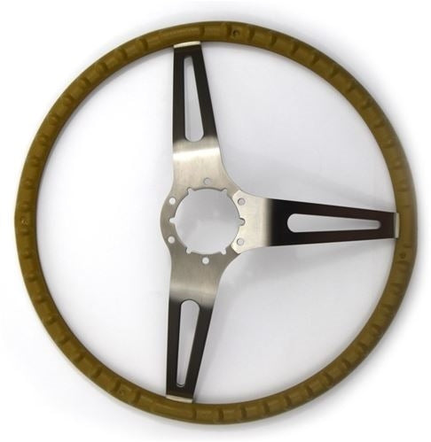 Chevelle and Nova NK1 Small Comfort Grip Steering Wheel, Tan, Angle 2