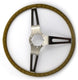 Chevelle and Nova NK1 Small Comfort Grip Steering Wheel, Tan, Angle 2