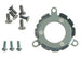 1967 - 1972 Horn Button Cap Mounting Contact with Screws for Wood Grain or Comfort Grip Steering Wheels, Angle 2