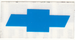 Blue Chevy Bowtie Window Decal
