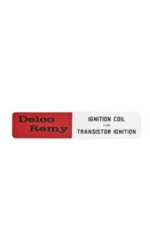 1964 - 1967 Chevelle Delco Remy Transistorized Ignition Coil Decal