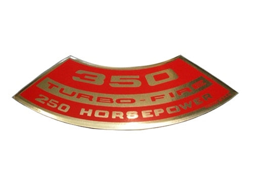 350 Turbo-Fire 250 Horsepower Air Cleaner Decal