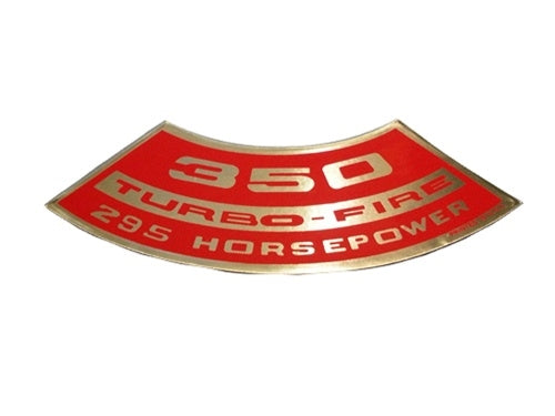 Air Cleaner Decal, 350 Turbo-Fire 295 HP